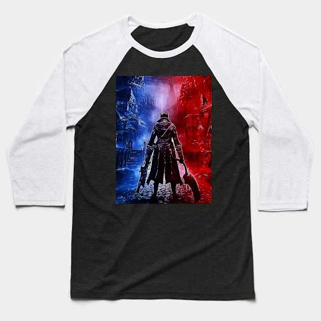 Bloodborne Painting Baseball T-Shirt by fallbizzare